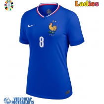 France Aurelien Tchouameni #8 Replica Home Shirt Ladies Euro 2024 Short Sleeve
